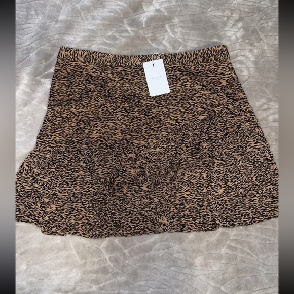 Ted Baker London Adellyn Frill Tiered Mini Skirt Ted SZ 5 US 12 NWT $225 - Picture 3 of 6